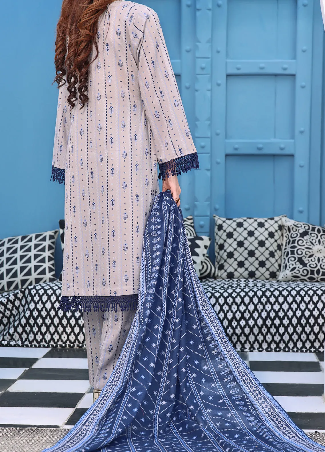 Aiza & Momina By VS Textile Printed Lawn Unstitched 3 Piece Suit - VS24AZL1 21