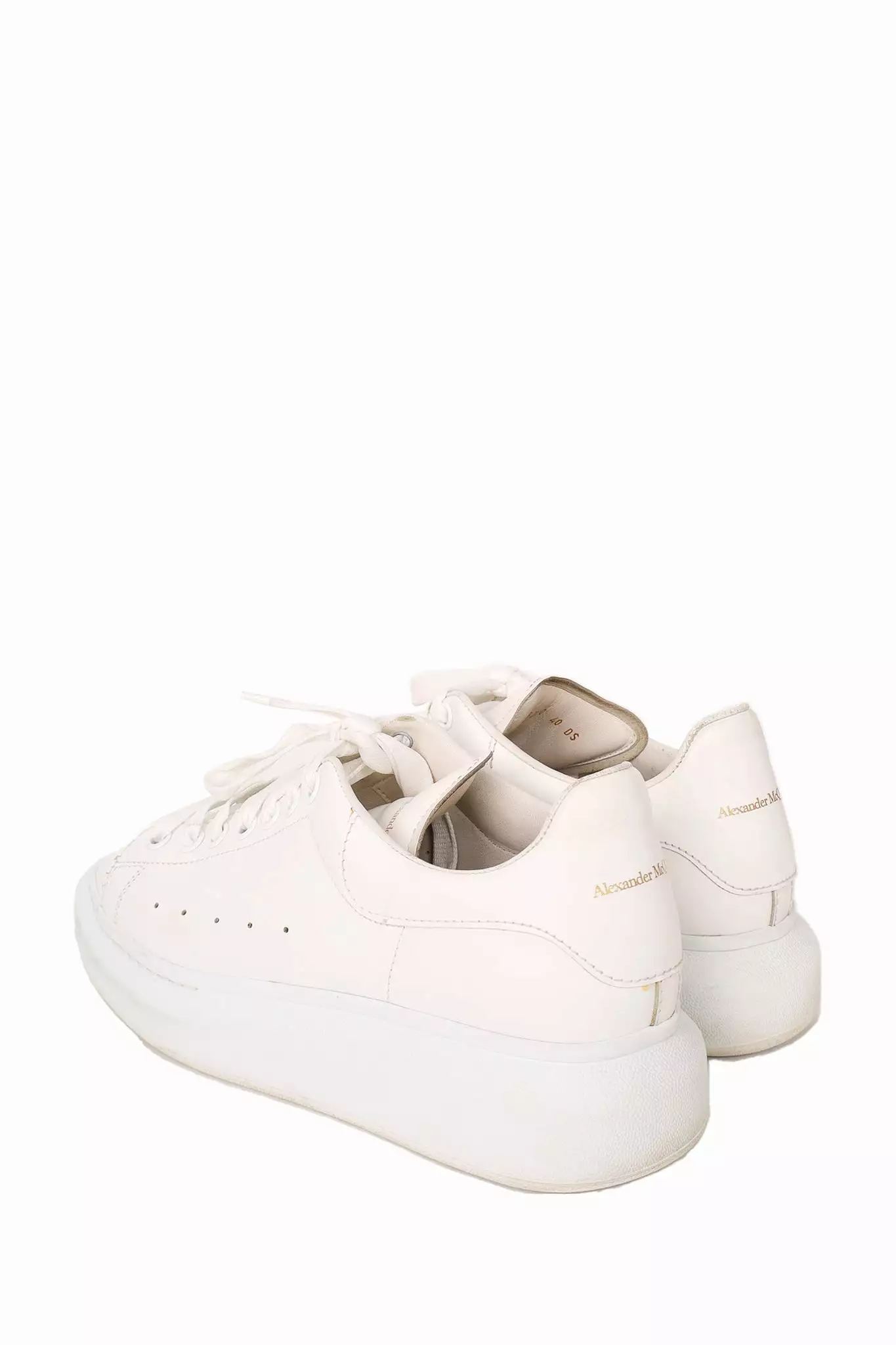 Alexander McQueen White Leather Sneaker Size 40