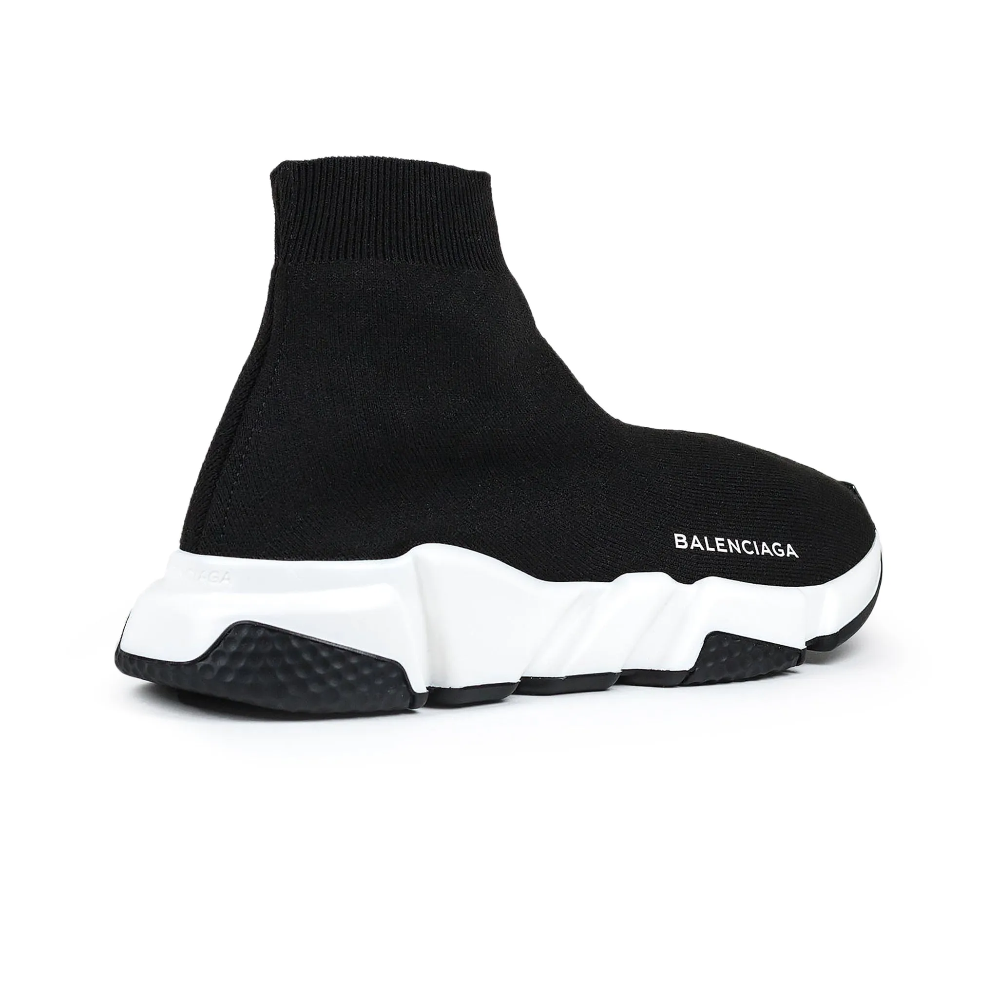 Balenciaga Speed Knit Sock Black White Black