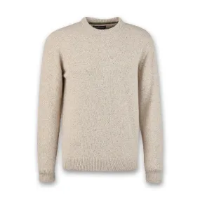 Barbour - Tisbury Crew Neck Jumper in Stone