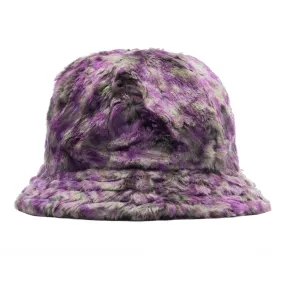 Bermuda Hat Faux Fur / Uneven Printed - Purple