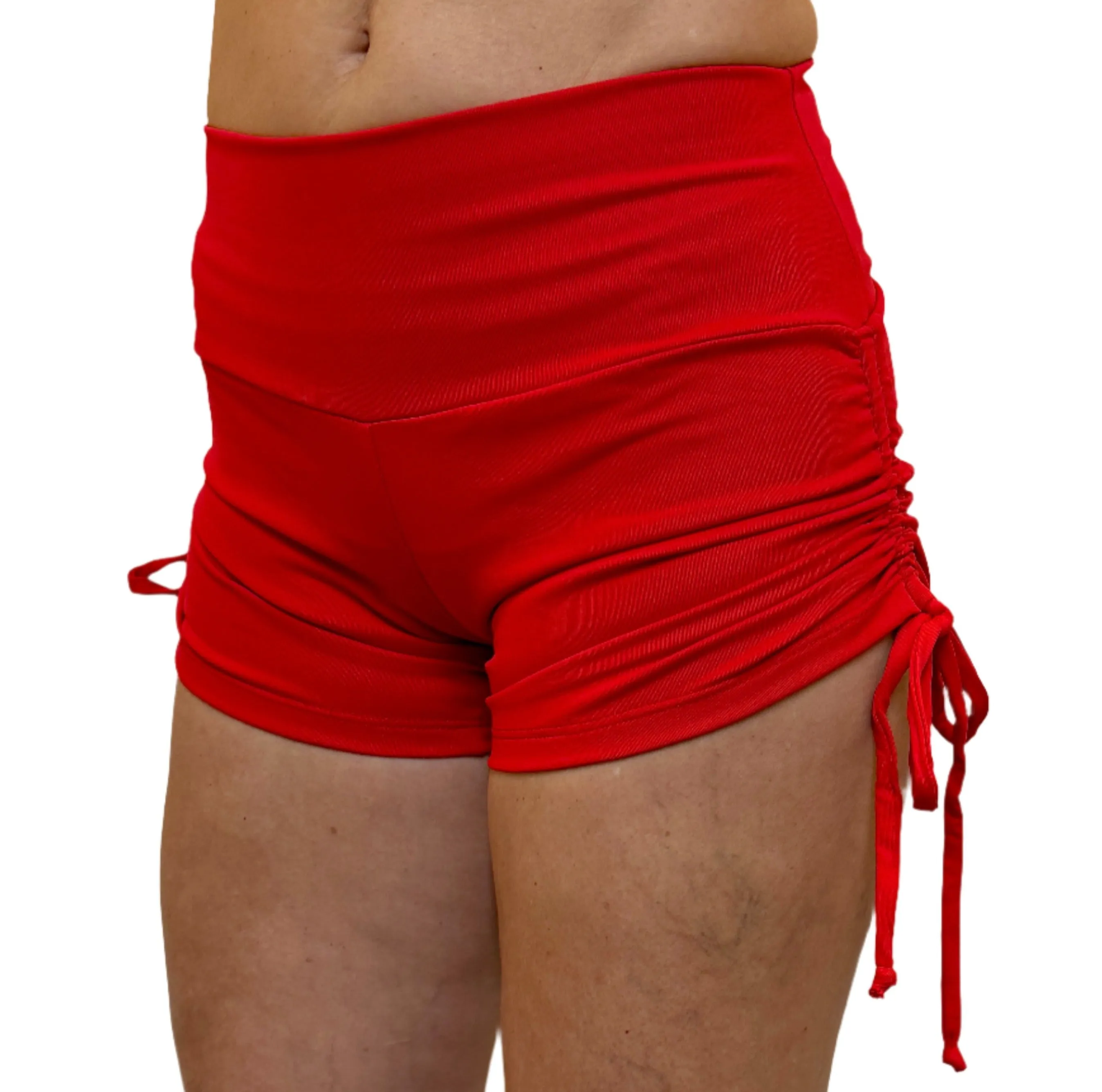 Bia Brazil Activewear Side Tie Shorts SH2473 Red