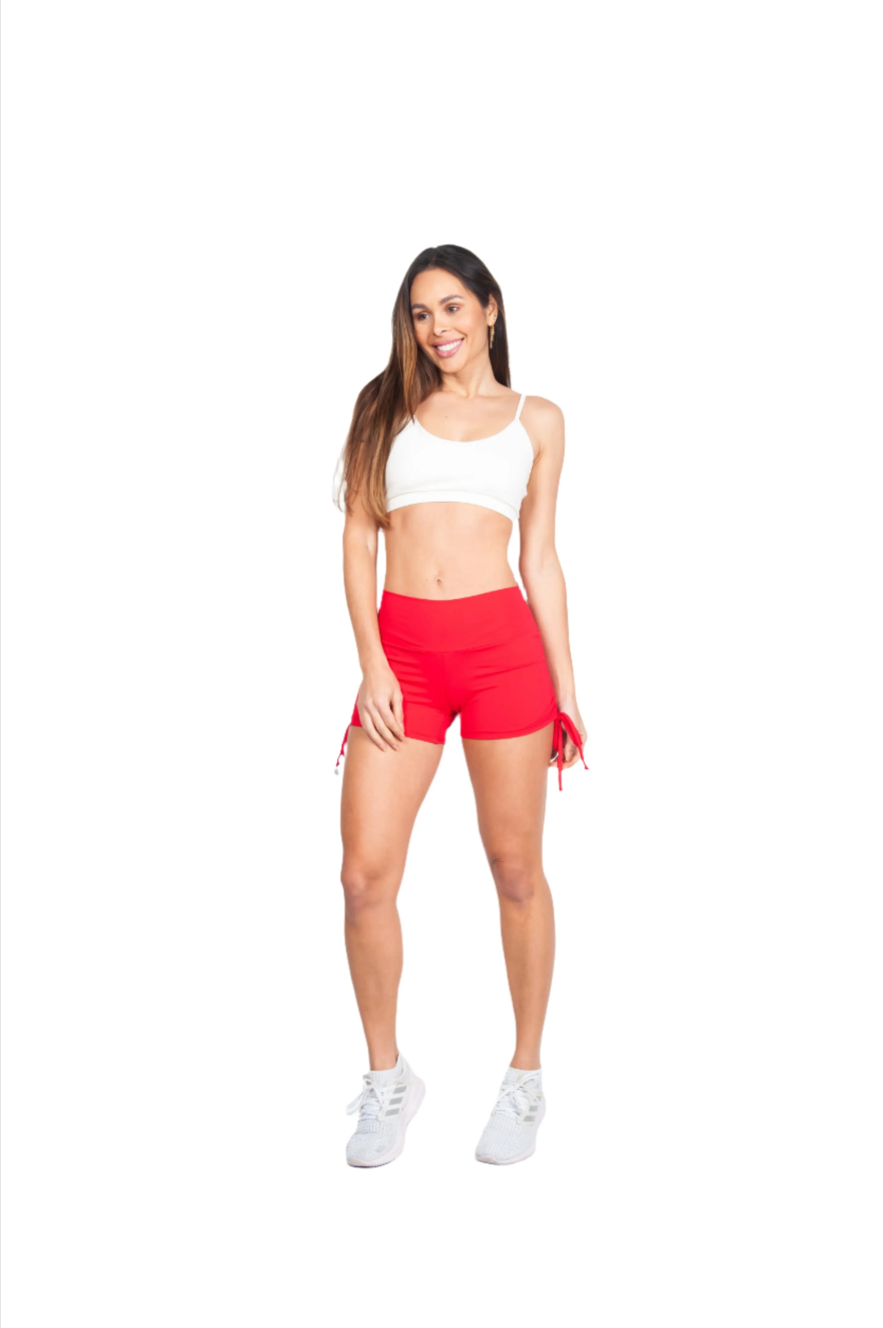 Bia Brazil Activewear Side Tie Shorts SH2473 Red