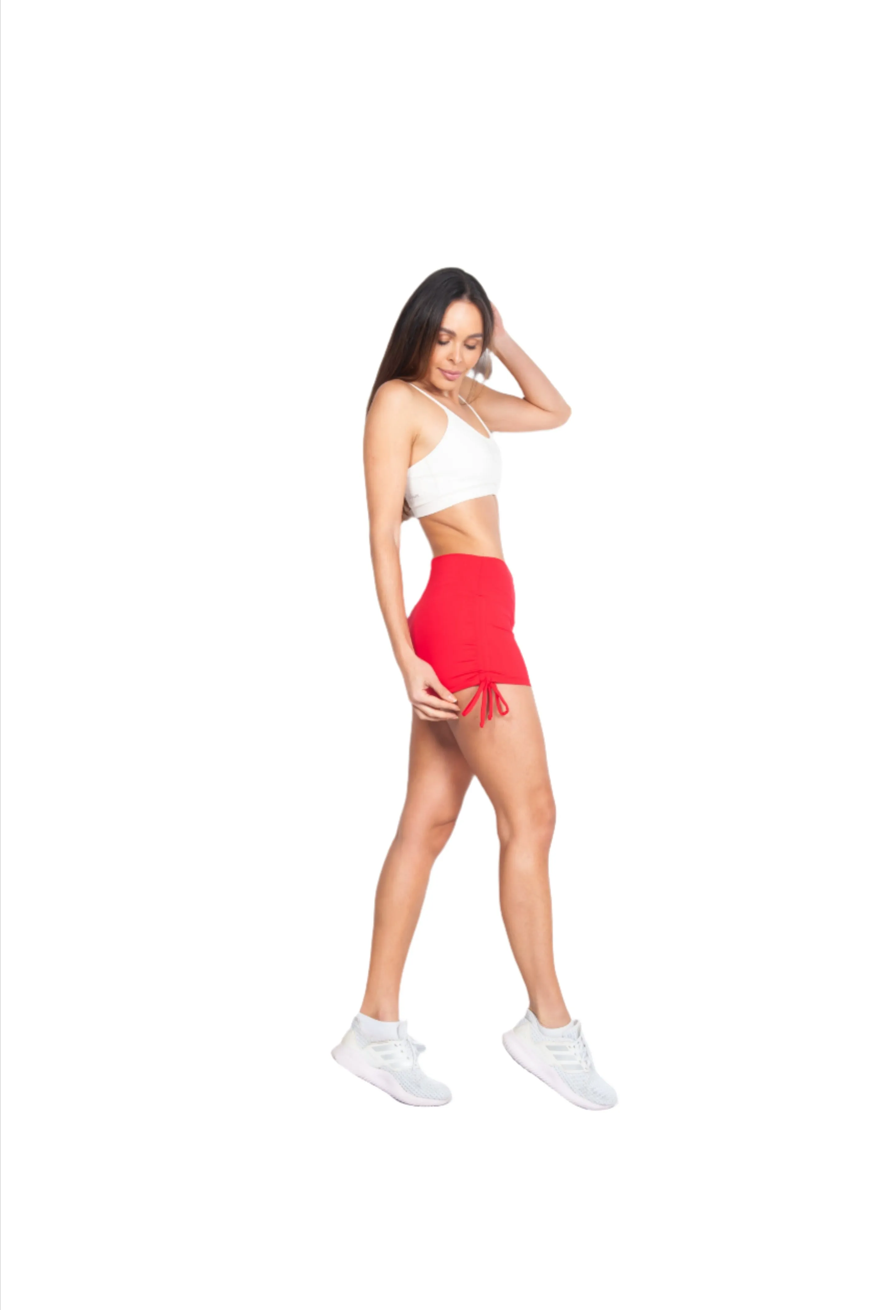 Bia Brazil Activewear Side Tie Shorts SH2473 Red