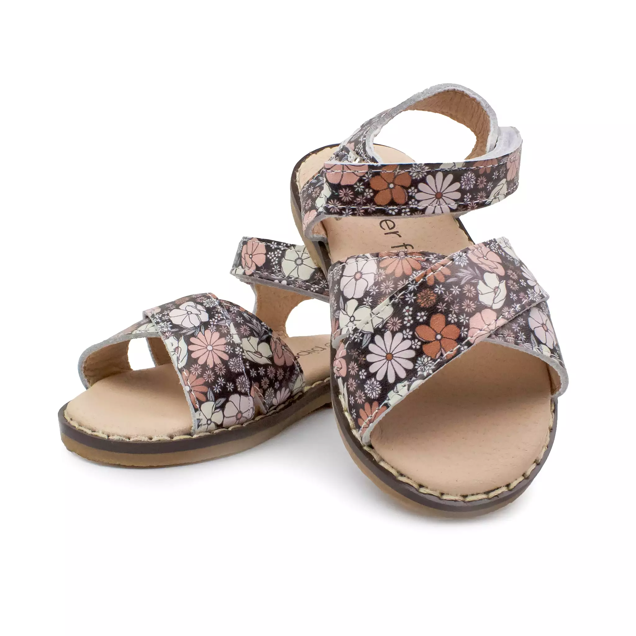 Black Floral - Classic Sandal