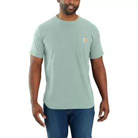 'Carhartt' Men's Force Relaxed Fit Midweight Pocket T-Shirt - Blue Surf