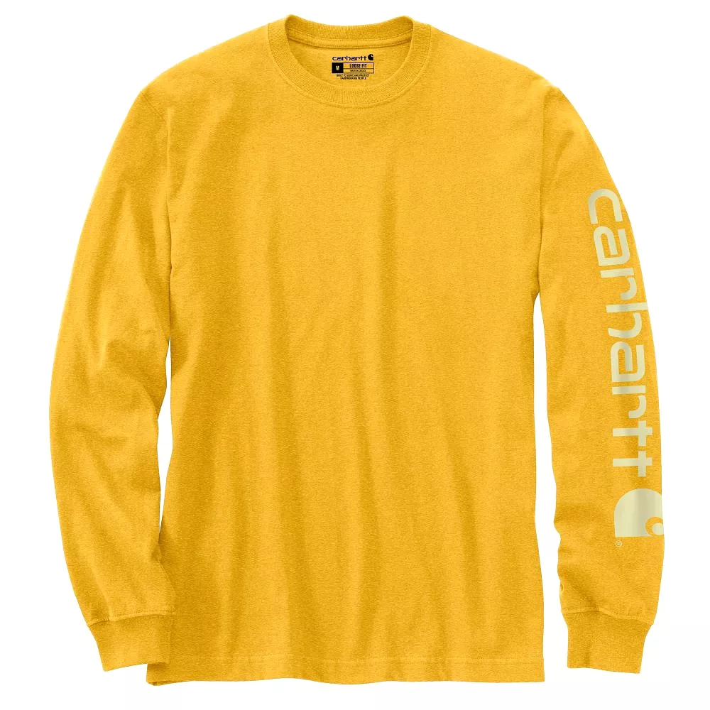 'Carhartt' Men's Heavyweight Sleeve Logo T-Shirt - Honeycomb Heather