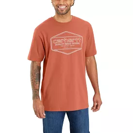 'Carhartt' Men's Loose Fit Heavyweight Graphic T-Shirt - Terracotta