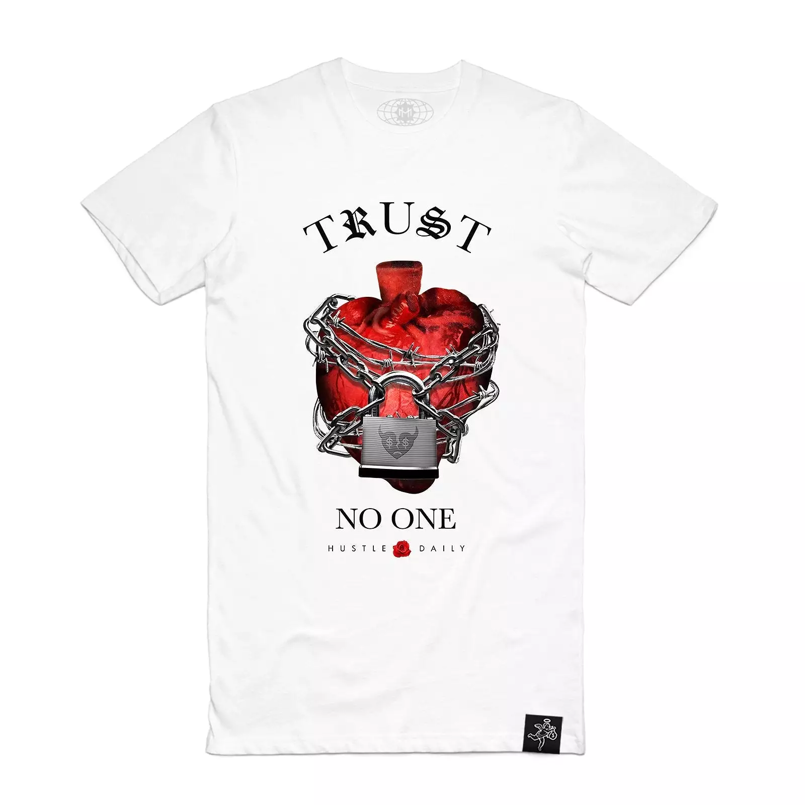 Chained Heart Tee White