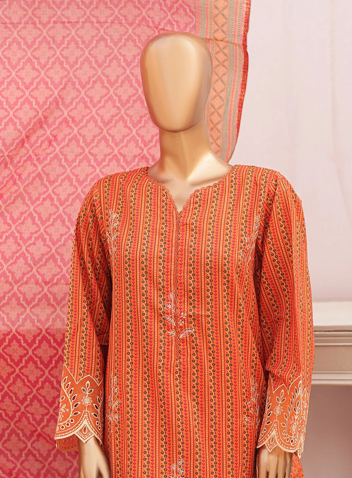 Chand Bagh By Bin Saeed Embroidered Lawn 3 Piece Stitched Suit  - BS24CBEL D-153