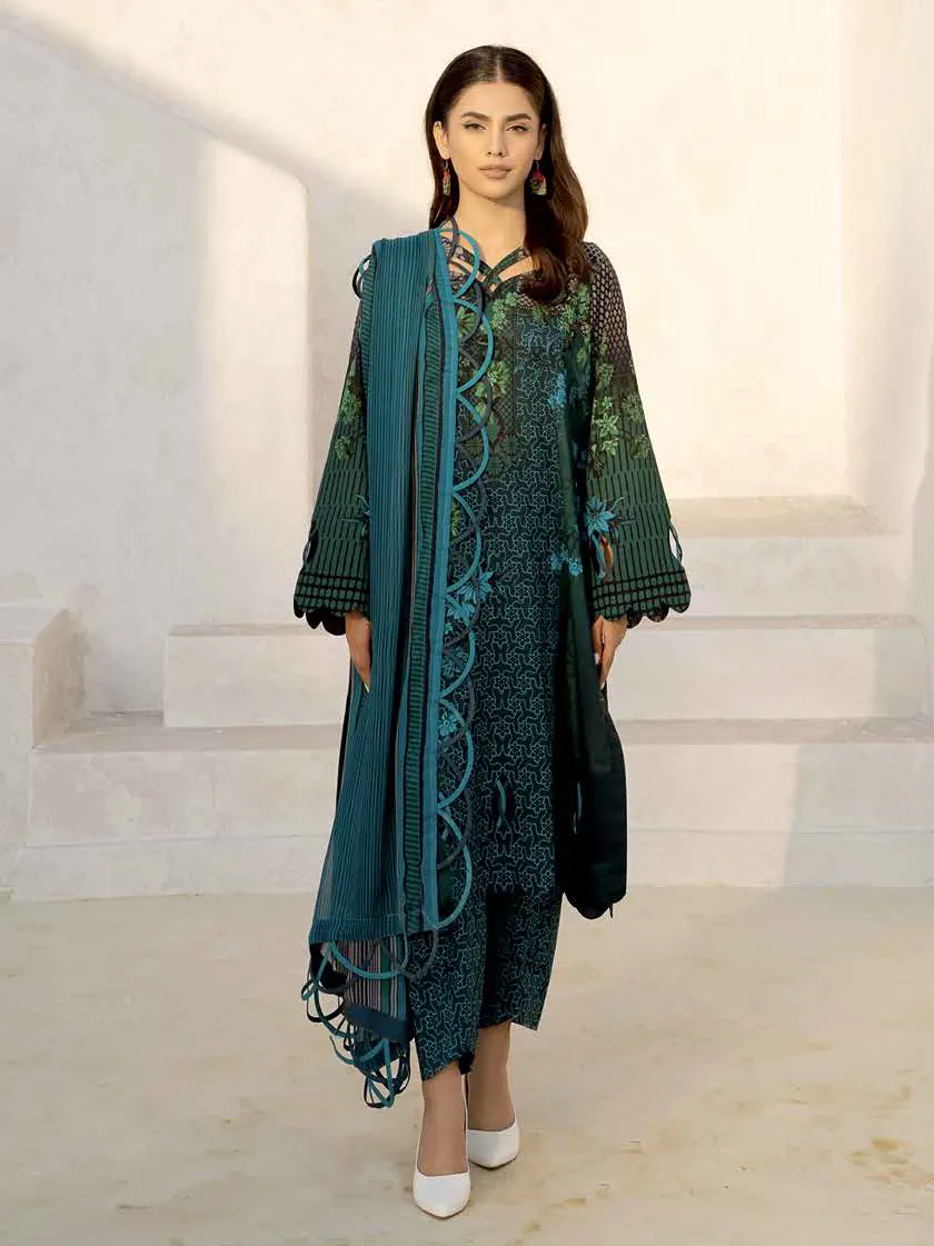 Charizma C-Print Vol-02 Unstitched Printed Lawn 3Pc Suit CP4-15