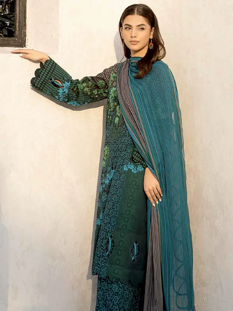 Charizma C-Print Vol-02 Unstitched Printed Lawn 3Pc Suit CP4-15