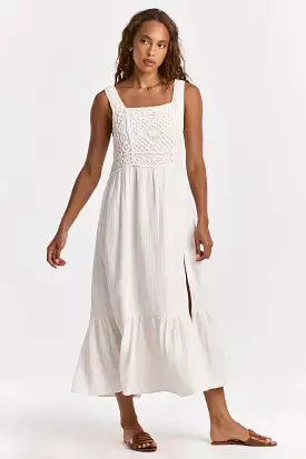 Chasity Embroidery Tank Dress