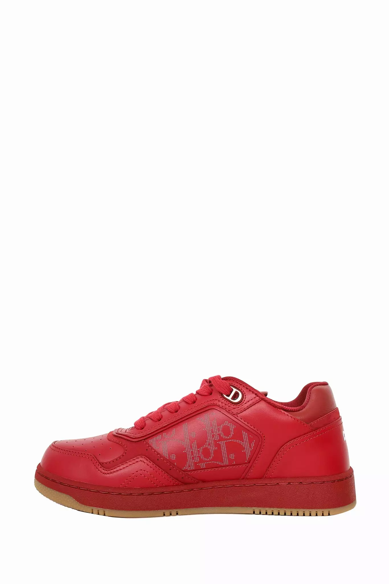 Christian Dior Red Oblique Leather B27 Low Top Sneaker Size 38