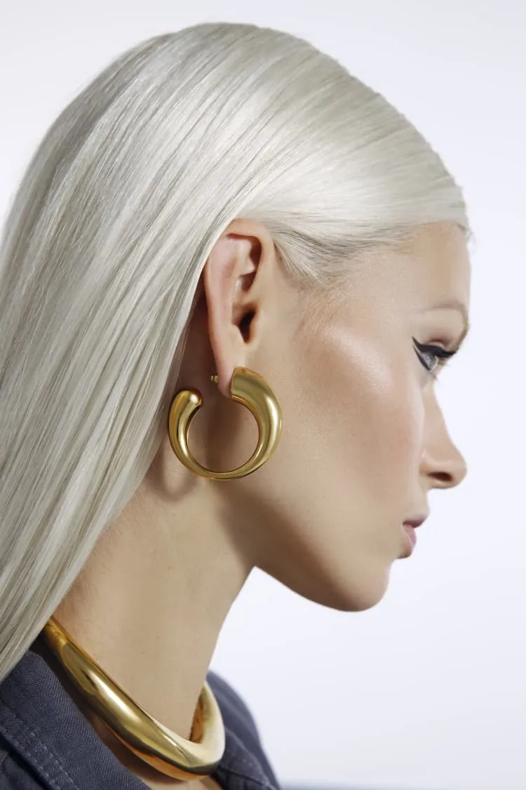 chunky gold hoop earrings