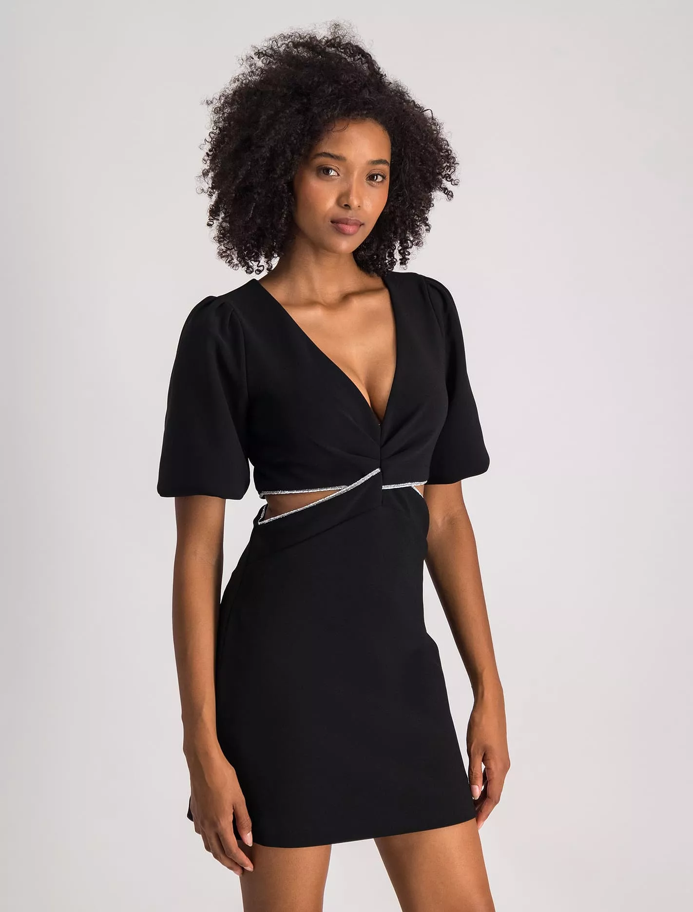 Delta Diamante Cut Out Mini Dress