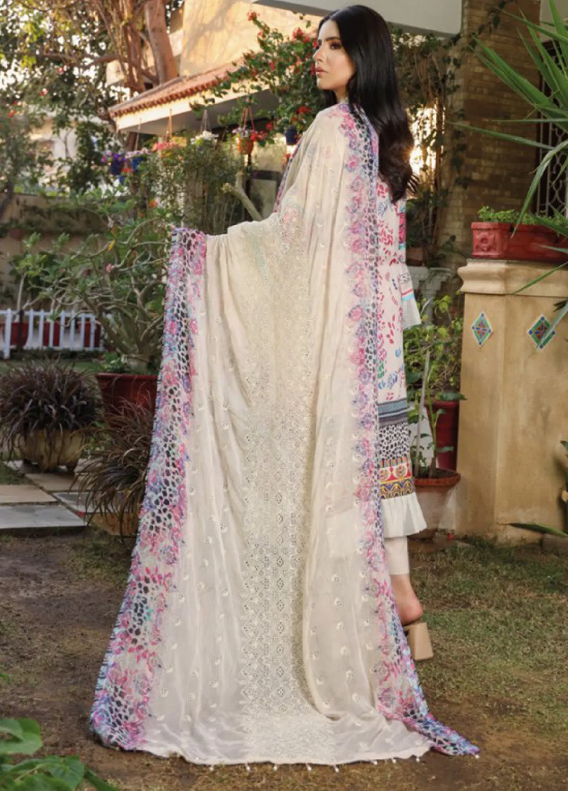 Dhagakari by Schick Embroidered Lawn 3 Piece Unstitch Suit SDH24DL-02