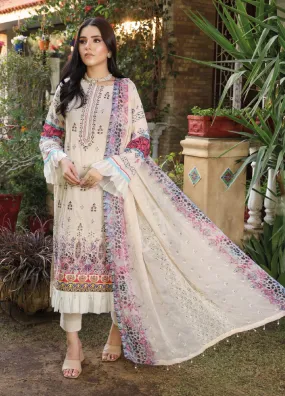 Dhagakari by Schick Embroidered Lawn 3 Piece Unstitch Suit SDH24DL-02