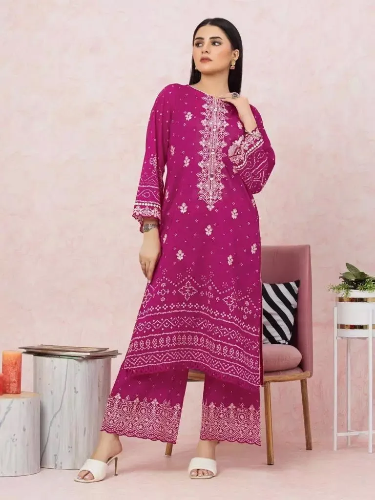 edenrobe Premium Festive Unstitched Lawn 2Pc Suit EWU22V1-26536