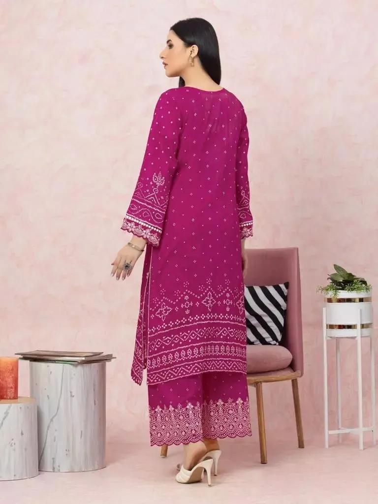 edenrobe Premium Festive Unstitched Lawn 2Pc Suit EWU22V1-26536