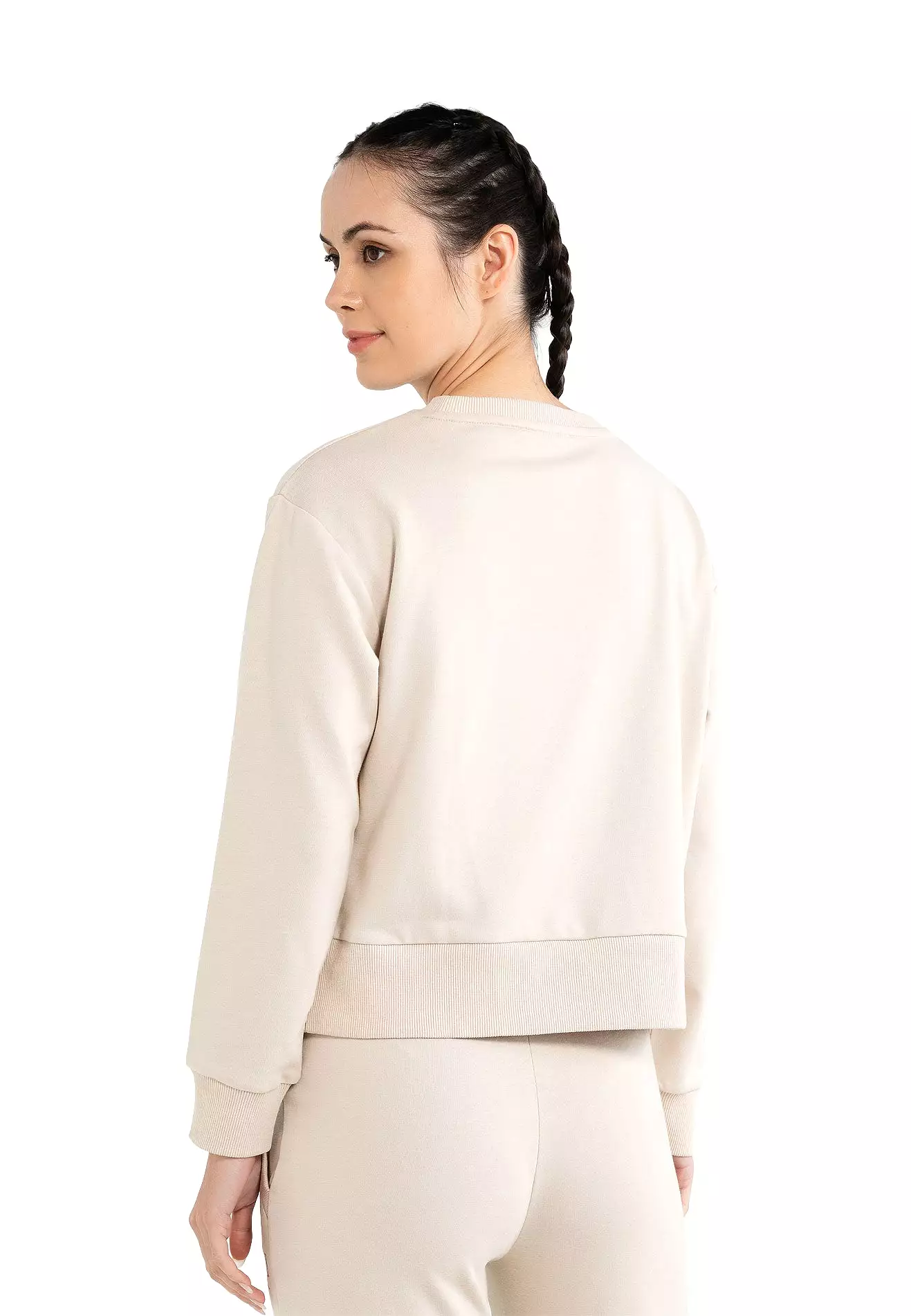 ELLE Active Classical Logo Round Neck Sweater