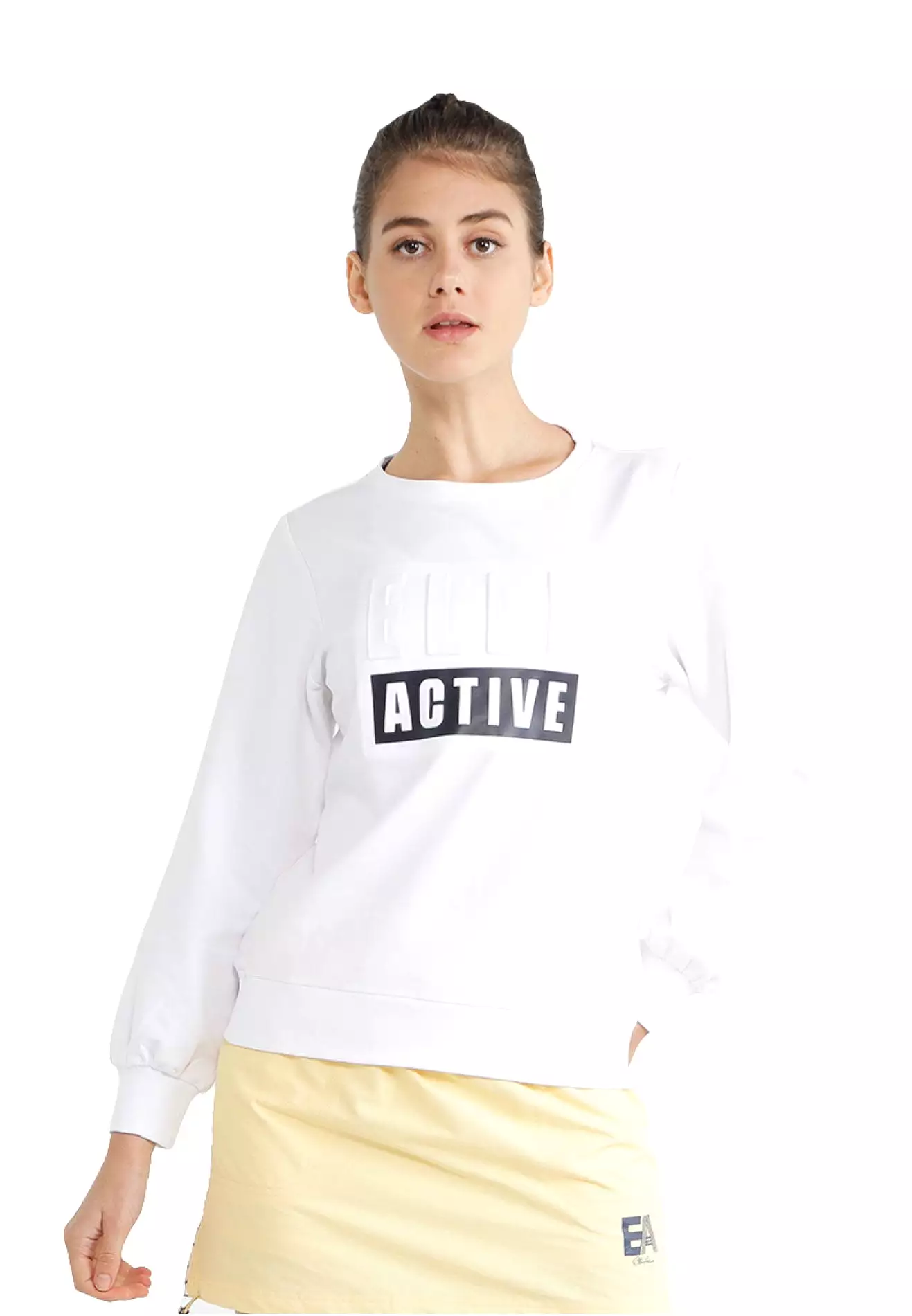 ELLE Active Embossed Logo Sweater