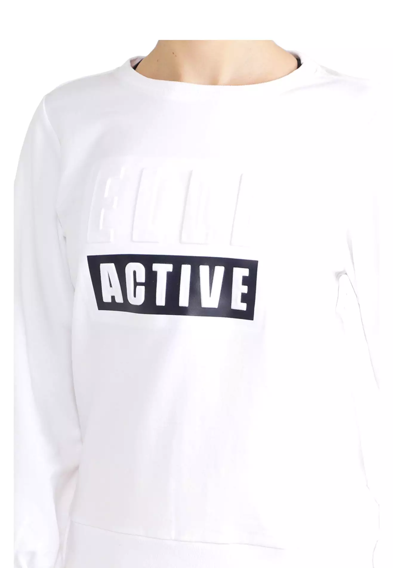 ELLE Active Embossed Logo Sweater