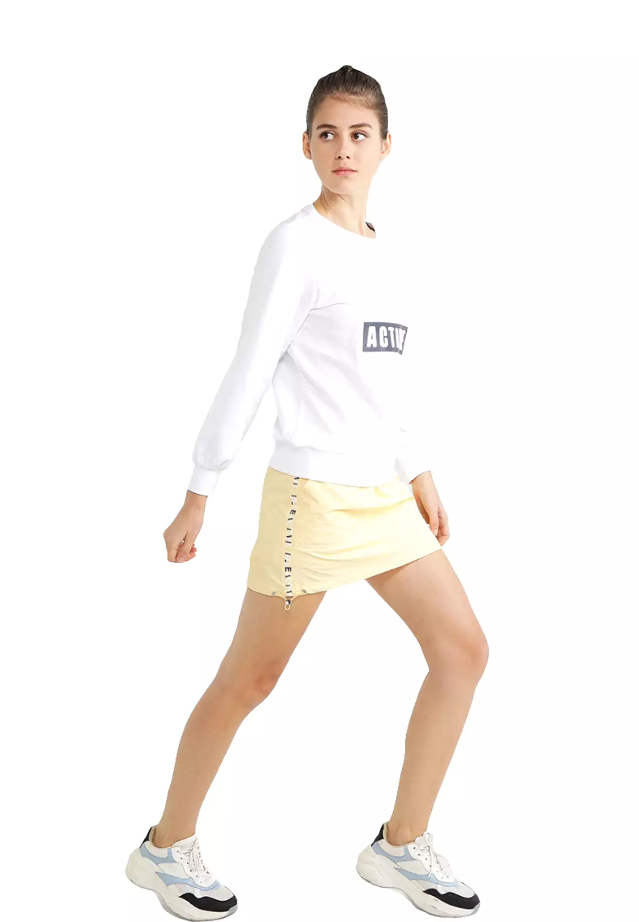 ELLE Active Embossed Logo Sweater