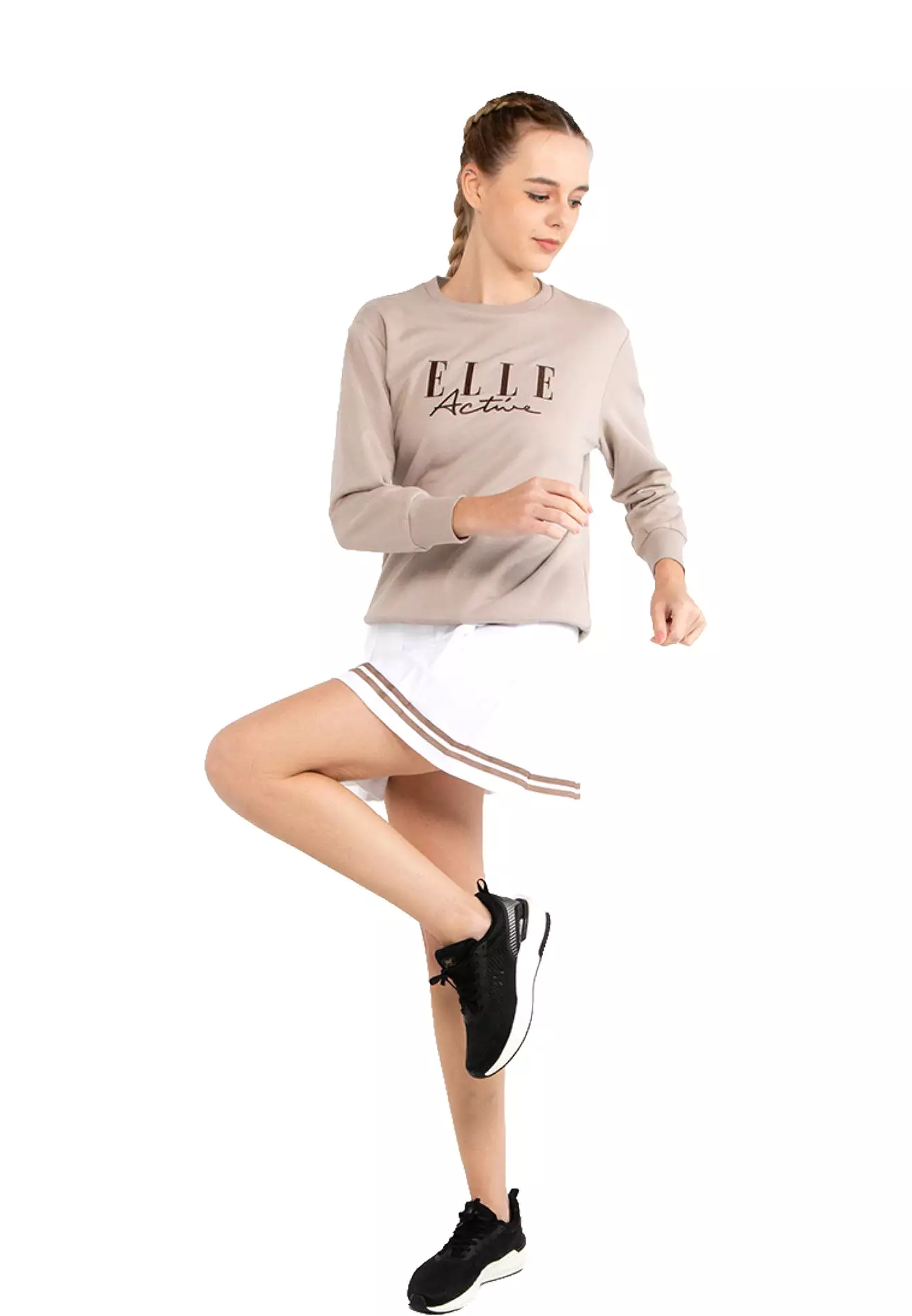 ELLE Active Logo Basic Sweater