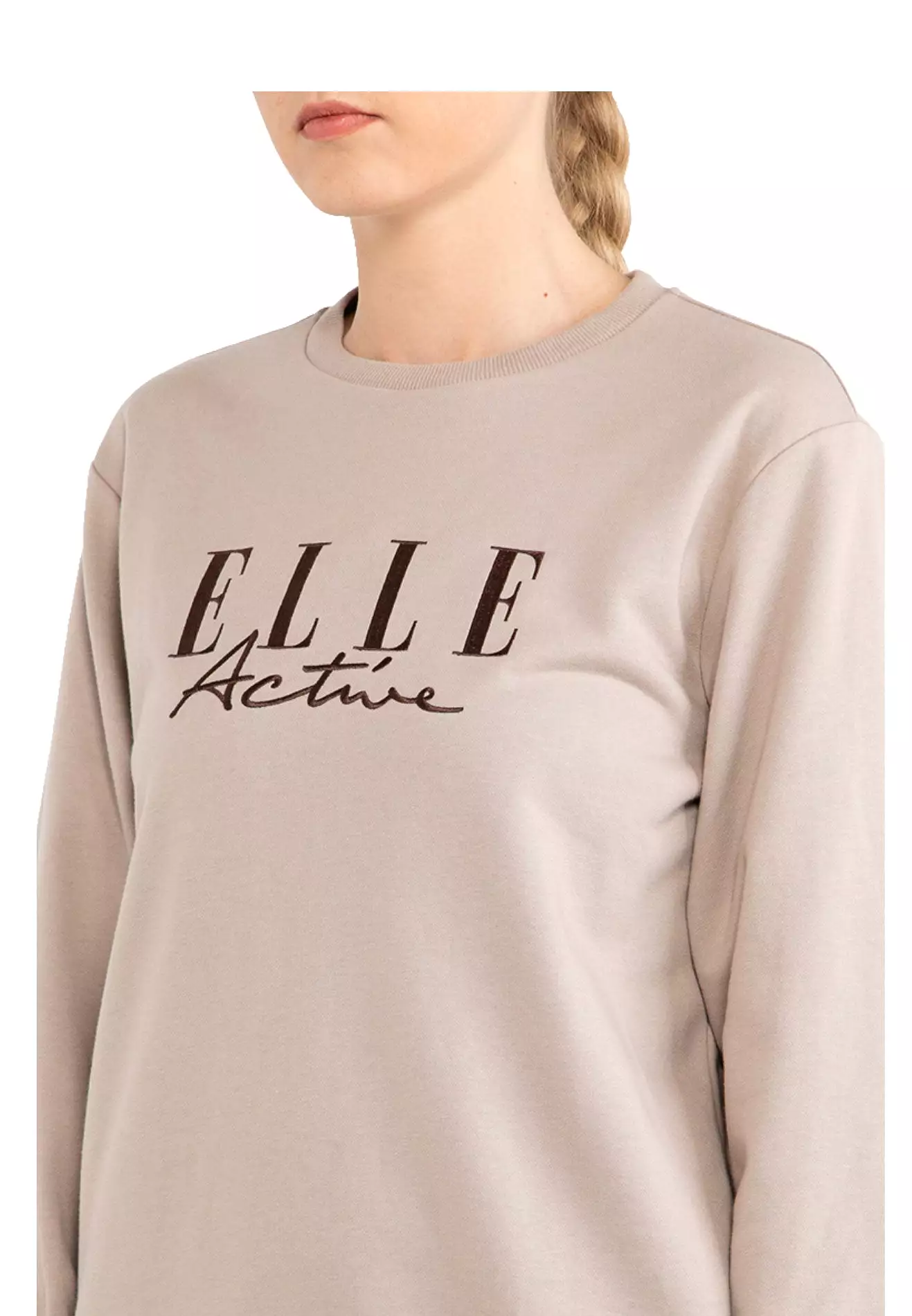 ELLE Active Logo Basic Sweater