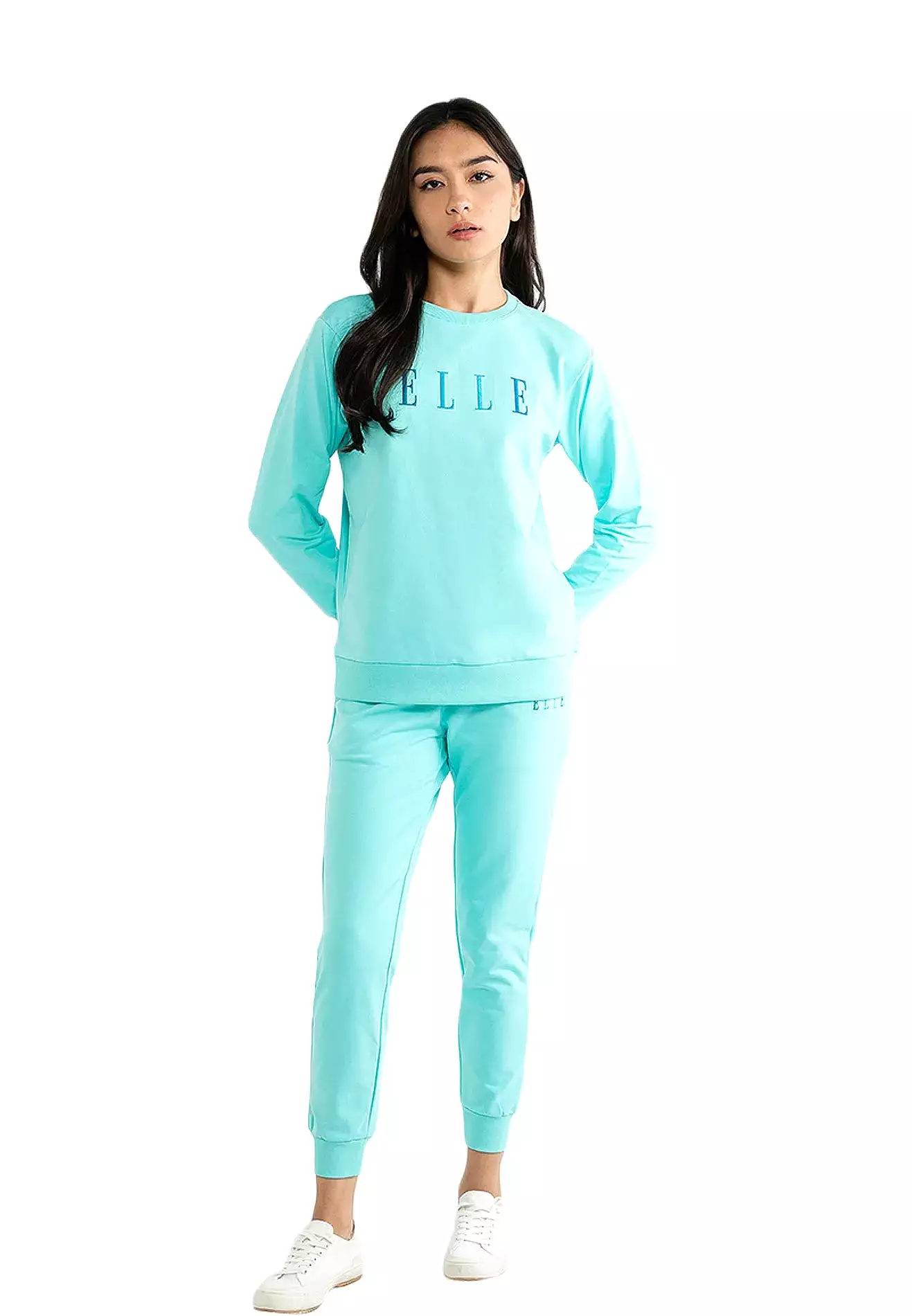 ELLE Active Solid Classic Logo Sweater