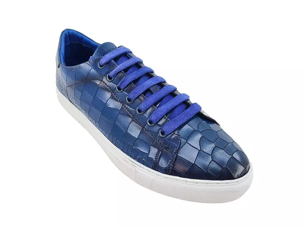 Embossed Leather Fashion Sneaker