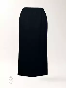 Enzo Skirt - Black Twill Ponte