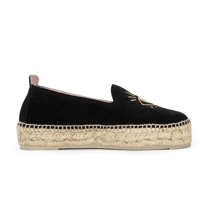 ESPADRILLAS PALM SPRINGS RICAMO OCCHIO/LUNA Woman Black 