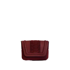 Fabiana braided clutch bordeaux