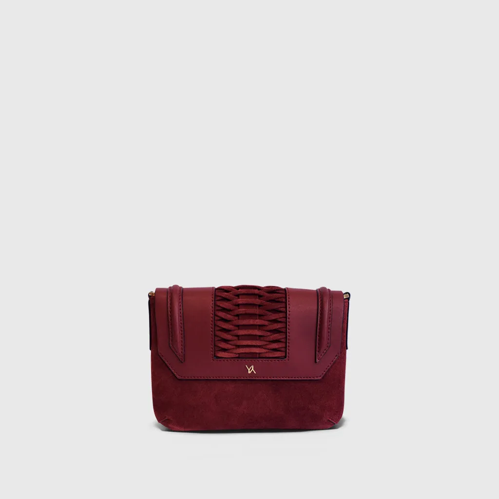 Fabiana braided clutch bordeaux