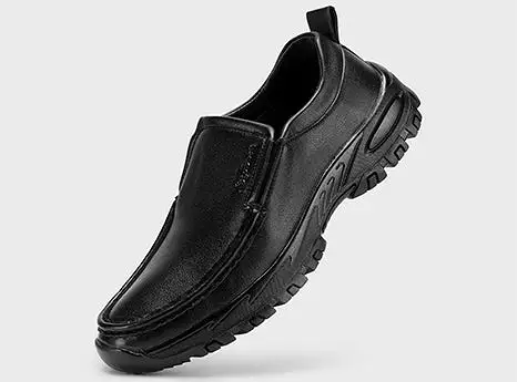 FitVille Men's Comfy Casual Slip-On Dress Shoes