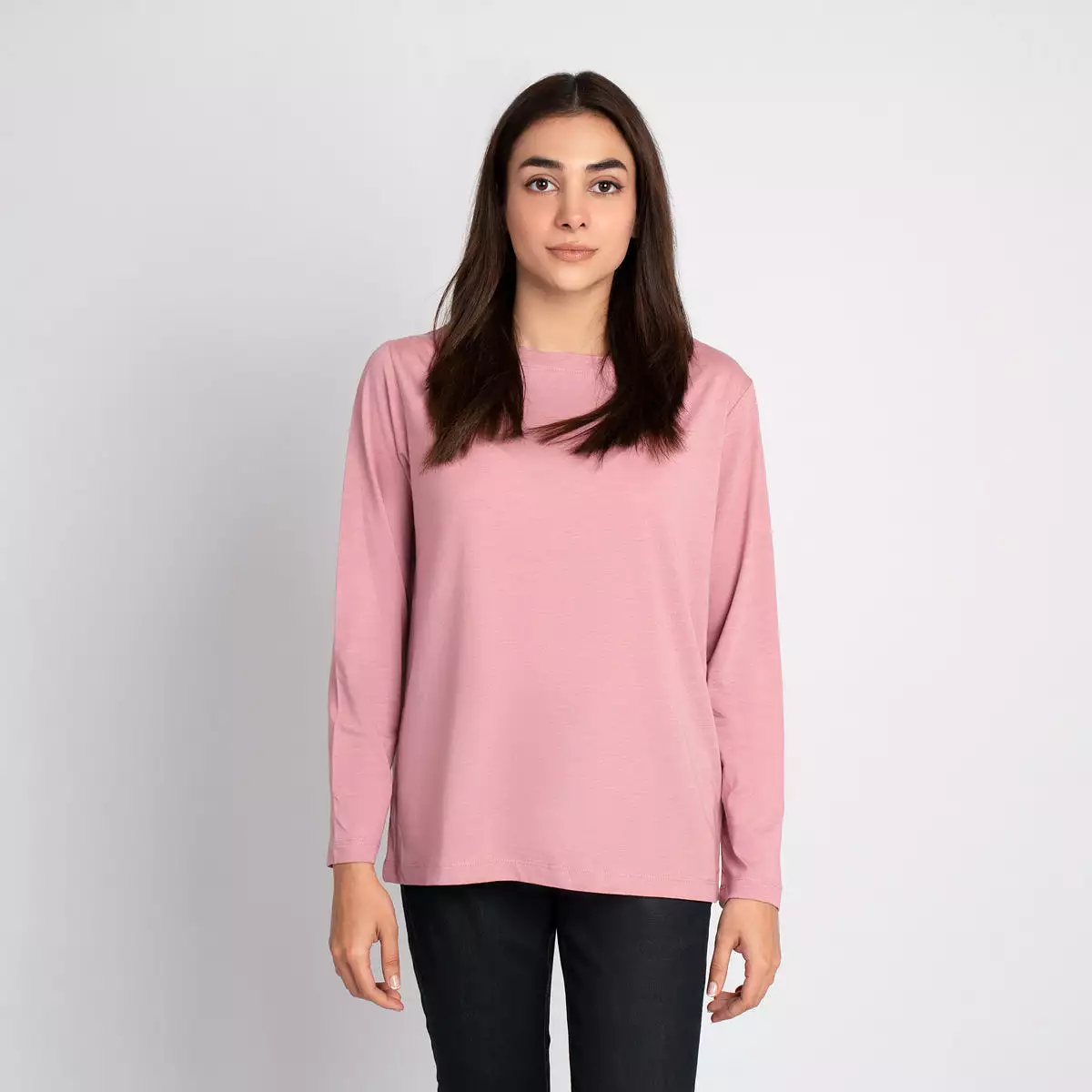 Full Sleeve Boat Neck T Shirt - HSSW1230001