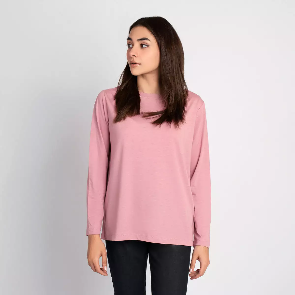 Full Sleeve Boat Neck T Shirt - HSSW1230001