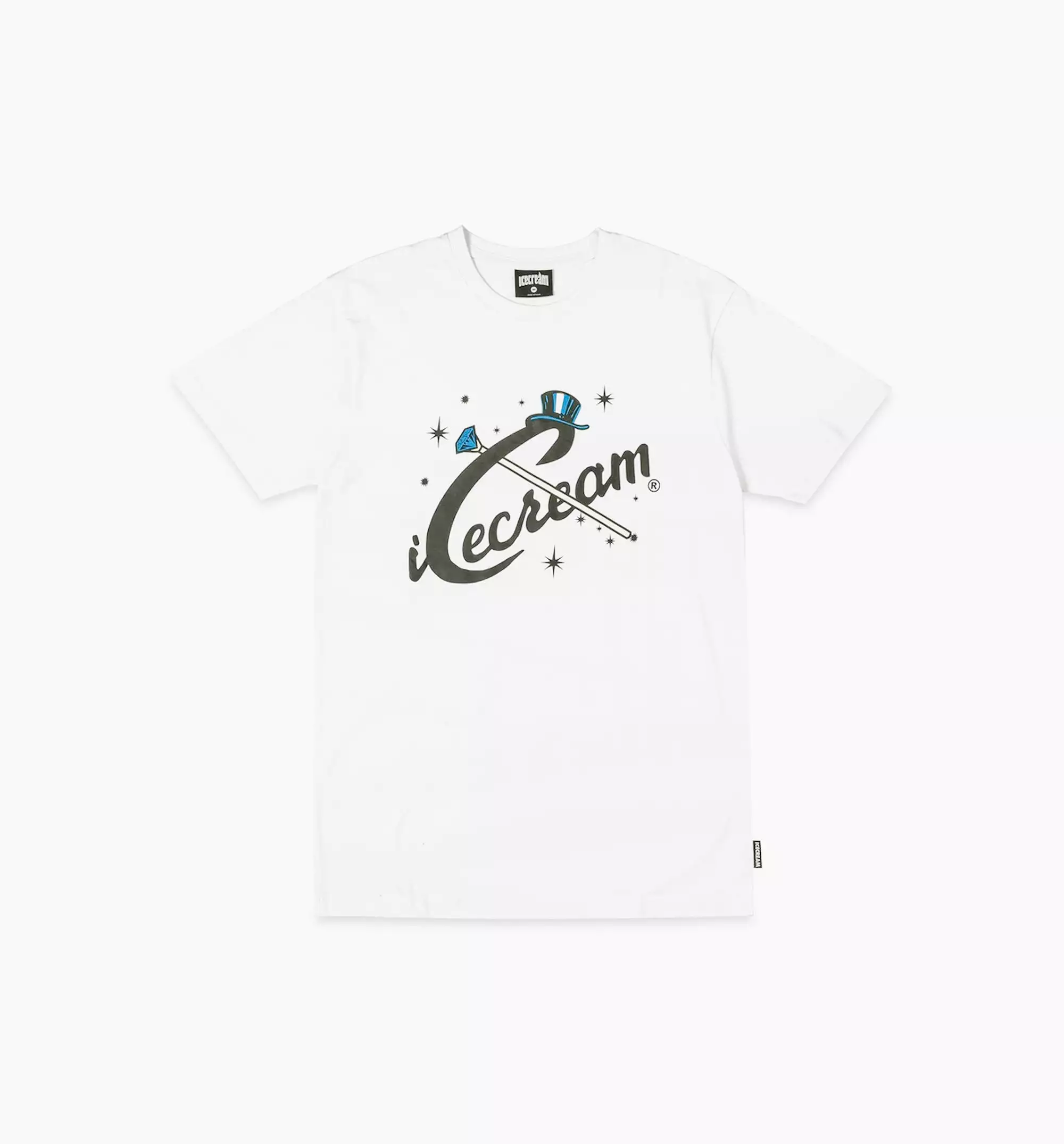 Gleam Short Sleeve Tee Mens T-Shirt - White/Black