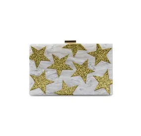 Gold Star Acrylic Clutch