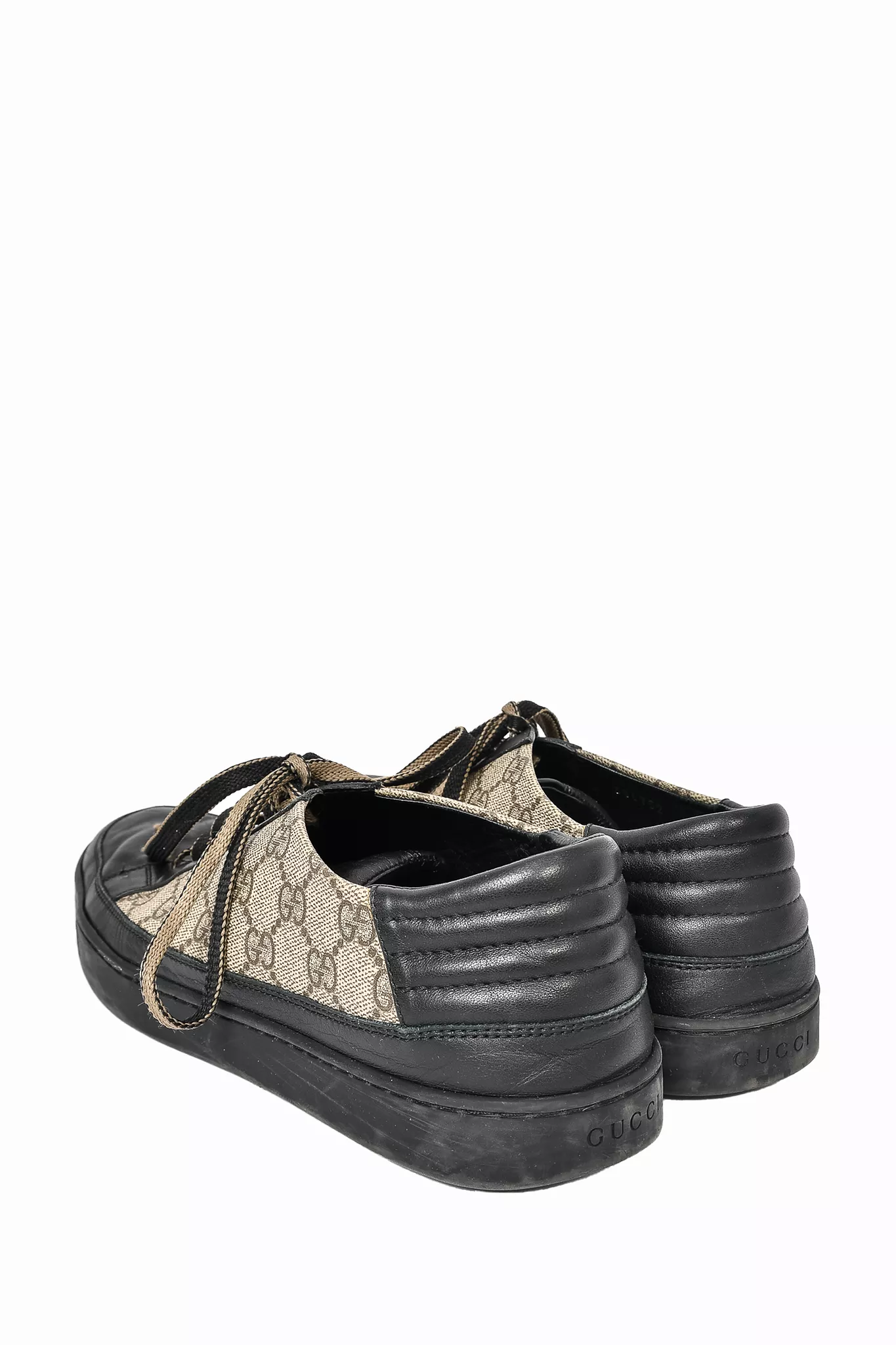 Gucci Black Monogram Low Court Sneaker Mens sz 9