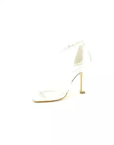 GUESS White Funnel Heel Sandal