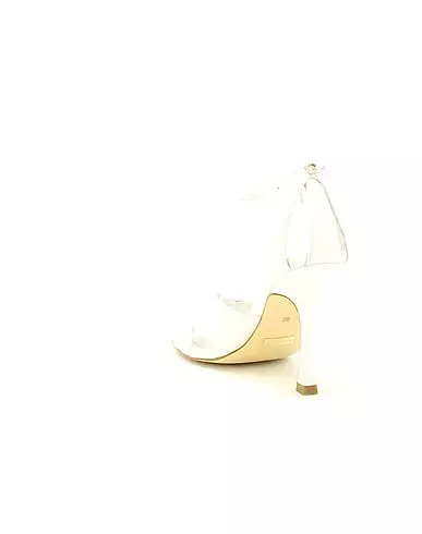 GUESS White Funnel Heel Sandal