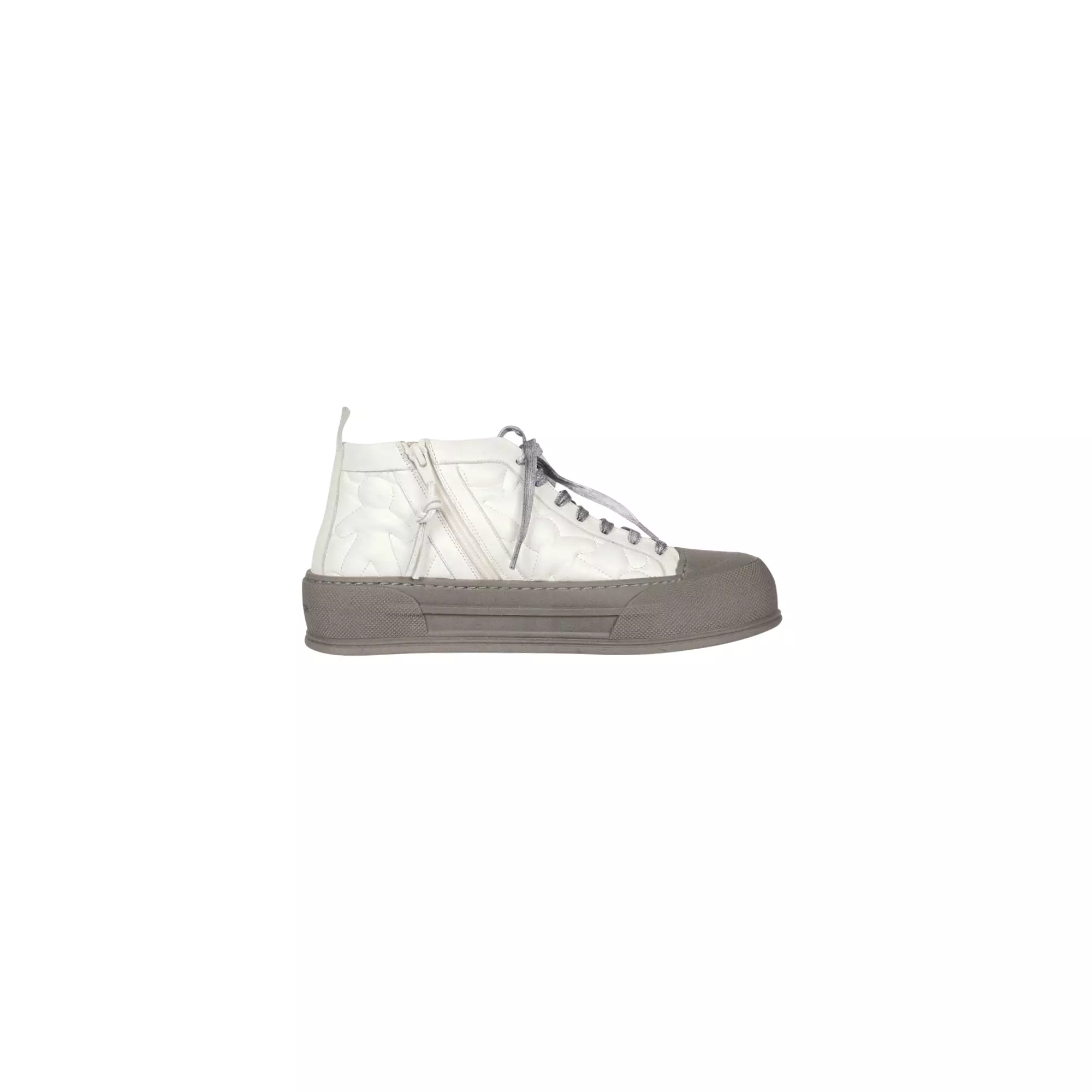 High Sneaker Omino Trapuntato white