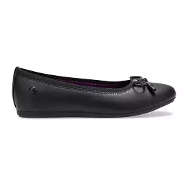 Hush Puppies Black Josie Youth Flat