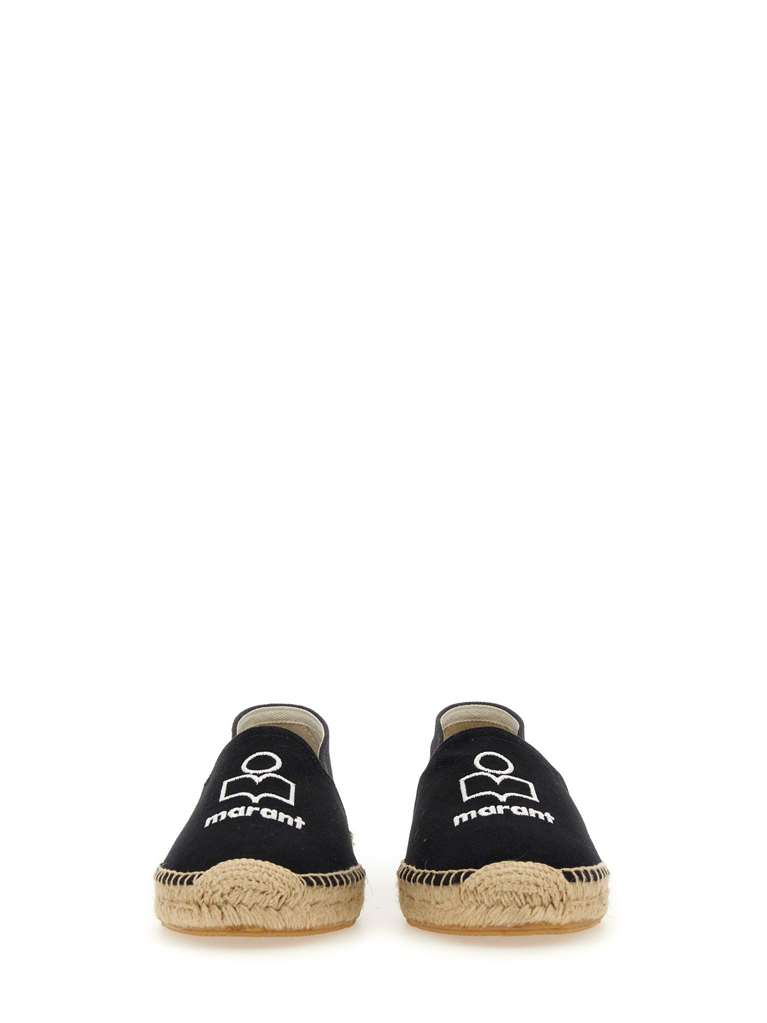 ISABEL MARANT    COTTON CANVAS ESPADRILLES WITH LOGO