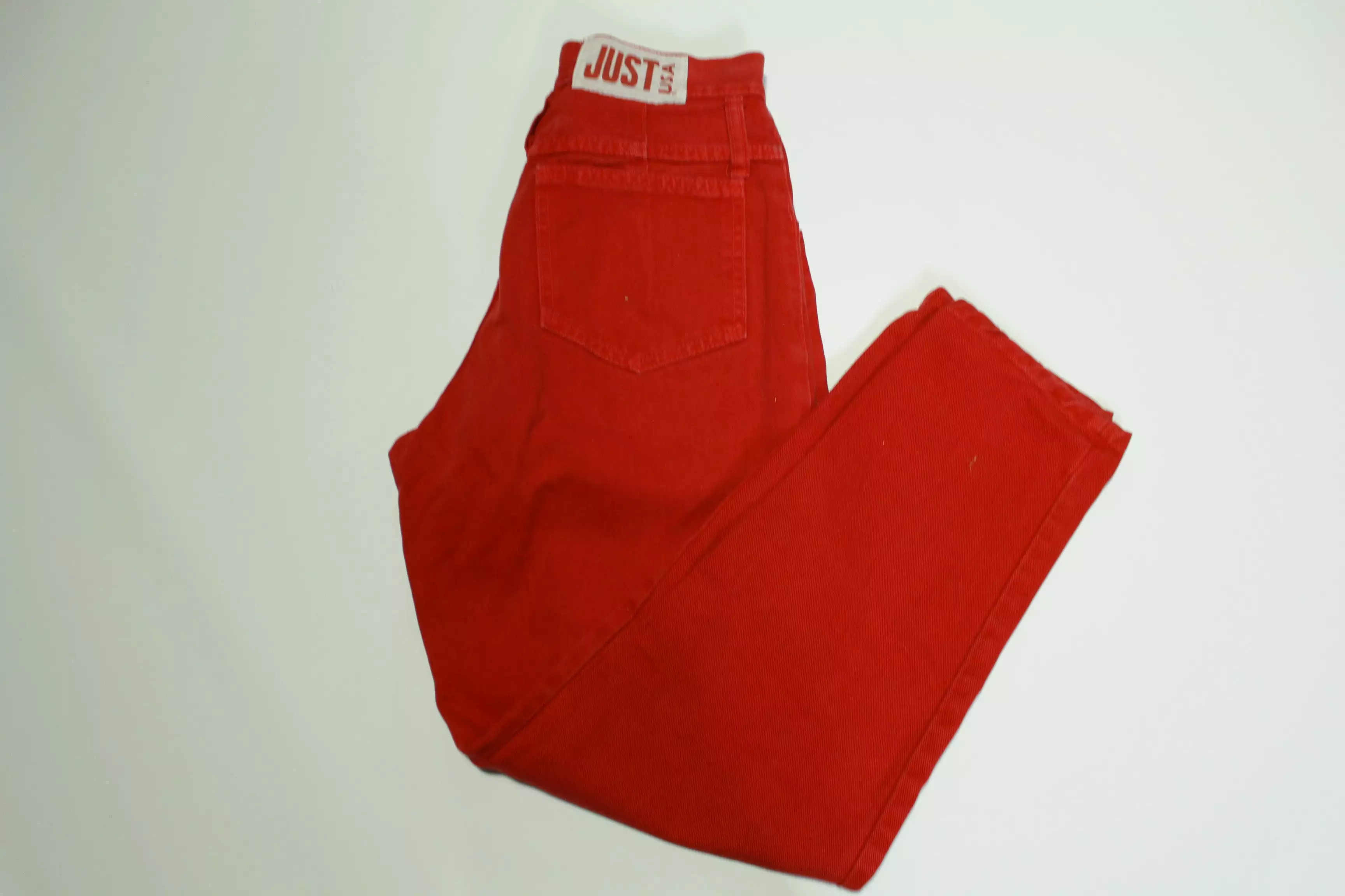 Just USA Vintage 80's Candy Apple Red Women's Denim Jeans