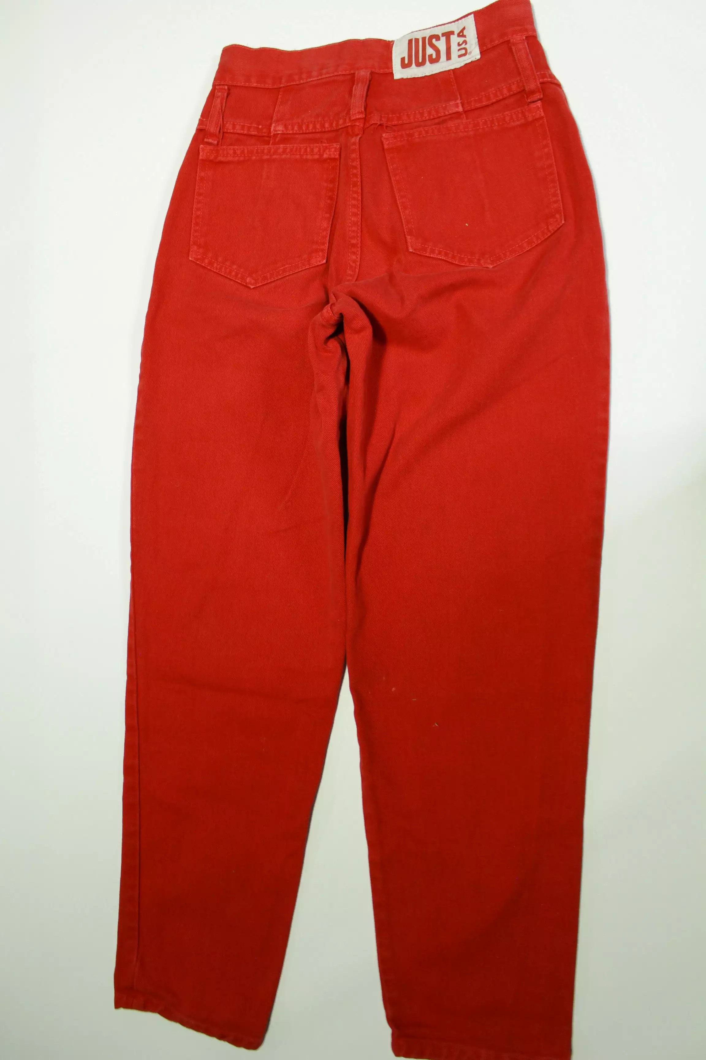 Just USA Vintage 80's Candy Apple Red Women's Denim Jeans