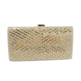 Kayla Gold Rhinestone Clutch